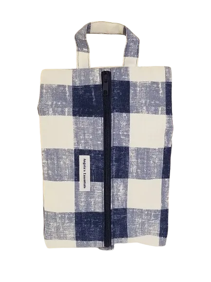 Image of Blue Checker Board Bag Image of Blue Checker Board Bag