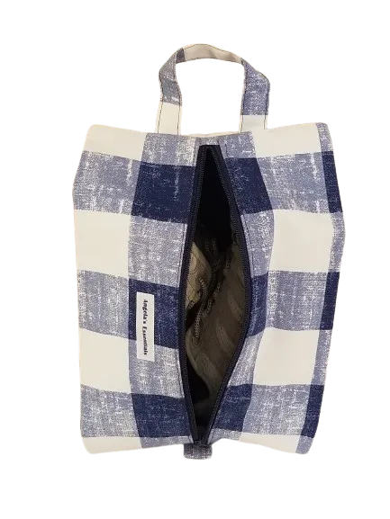 Blue Checker Board Bag (7) Blue Checker Board Bag (7)