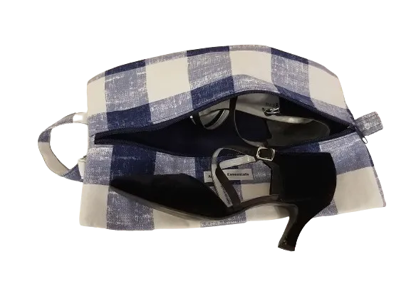 Blue Checker Board Bag (8) Blue Checker Board Bag (8)