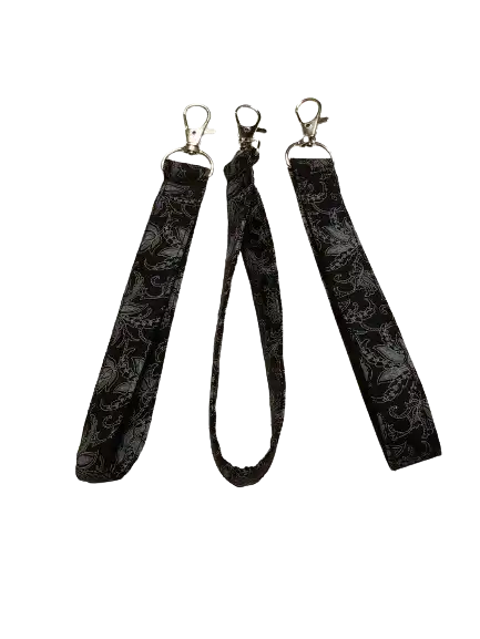 Black & Gray Wristlet