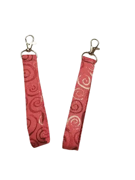 Red Swirly Wristlet