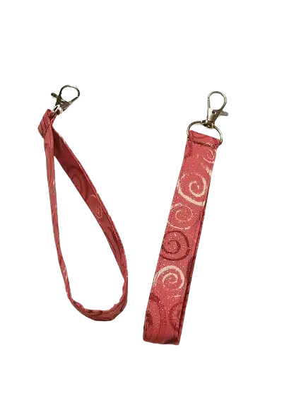Red Swirly Wristlet