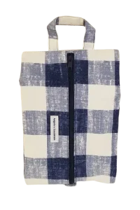 Image of Blue Checker Board Bag