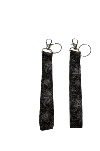 Black & Gray Wristlet